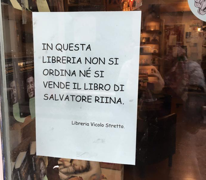 Libro del figlio di Riina diverse librerie lo boicottano