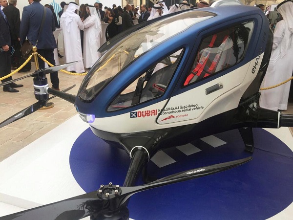 Ehang 184, il taxi drone cinese volerà a Dubai