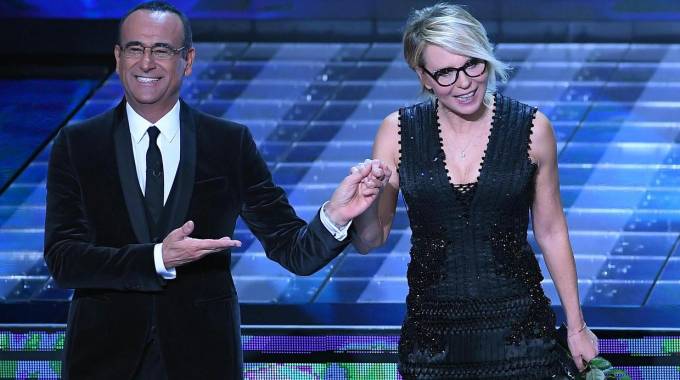 Sanremo boom d’ascolti per la coppia Carlo e Maria